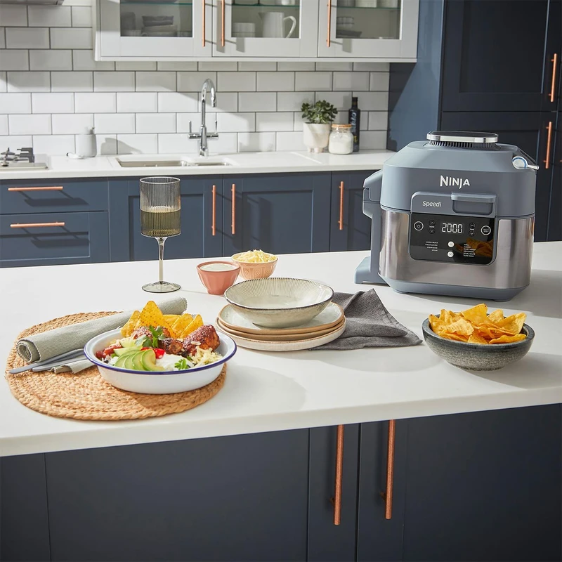 سرخ کن و مولتی کوکر نینجا مدل ON400 7 Ninja Fryer and Multicooker Model ON400