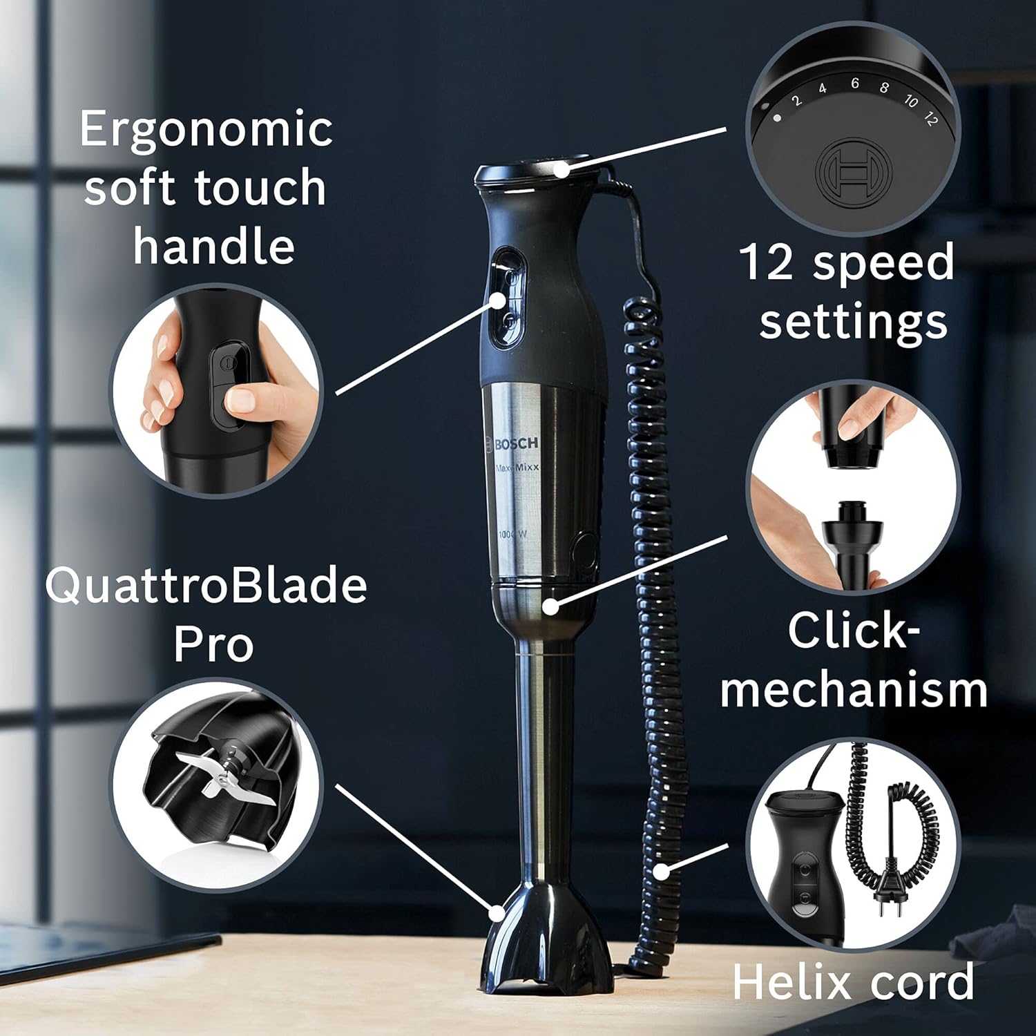 گوشت کوب برقی بوش مدل MS84CB6110 4 گوشت کوب برقی بوش مدل MS84CB6110