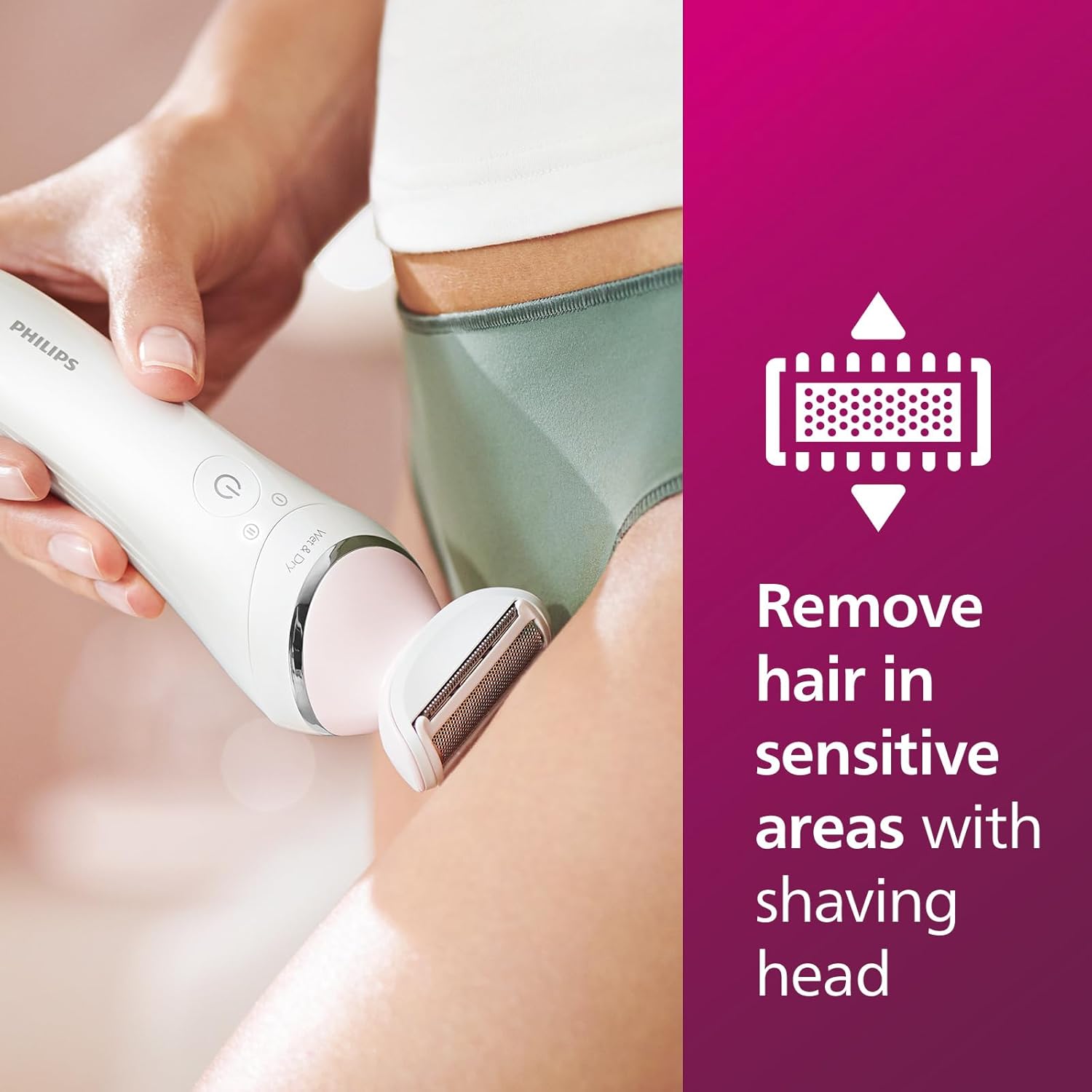 اپیلاتور سرامیکی فیلیپس مدل BRE710 6 اپیلاتور سرامیکی فیلیپس BRE710