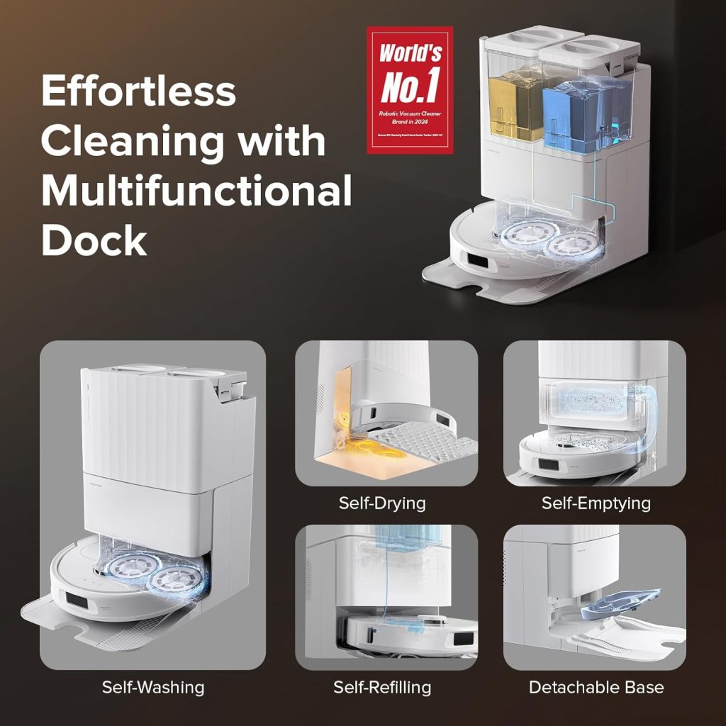 جارو رباتیک روبوراک مدل Qrevo S 27 Roborock Qrevo S Robotic Cleaner