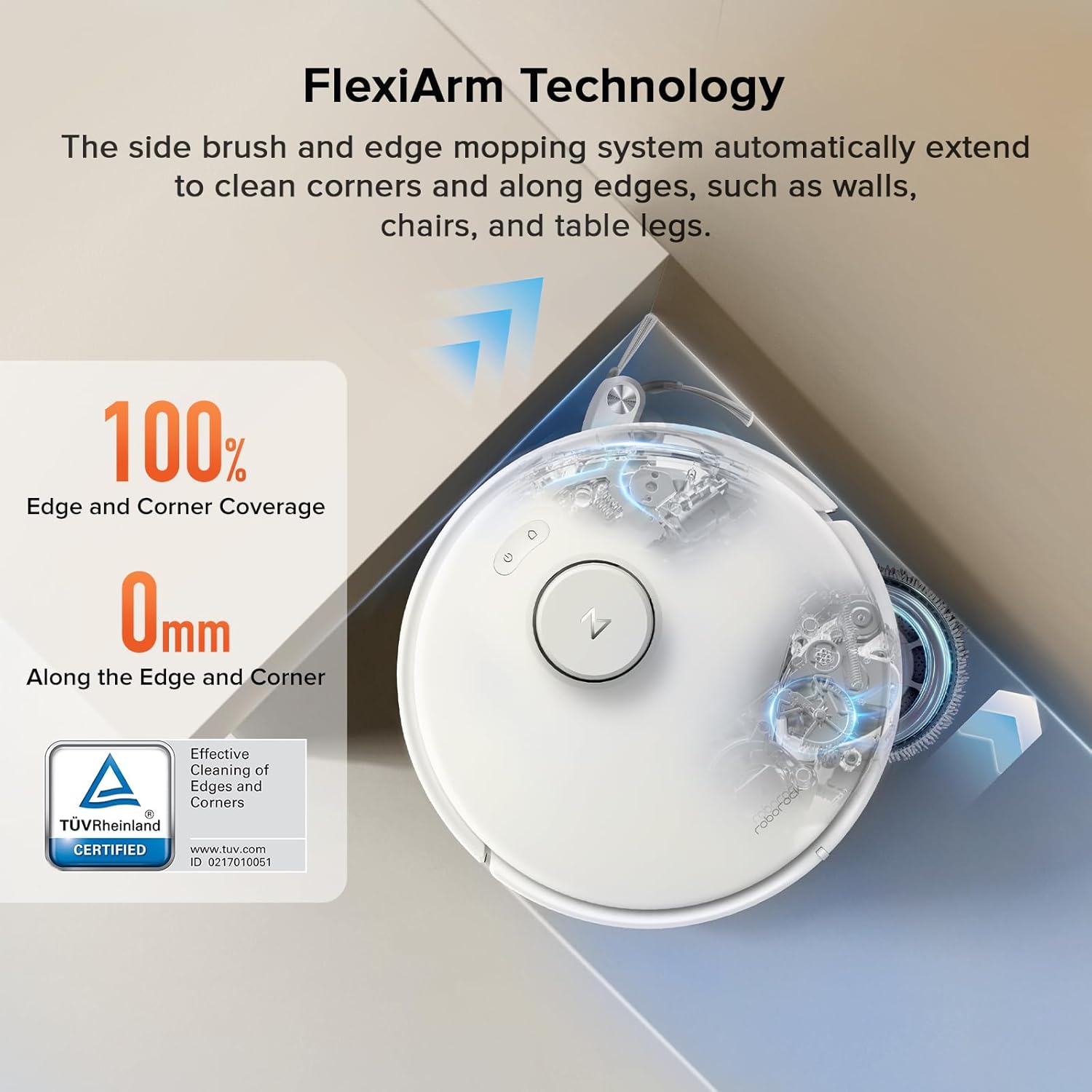 جارو رباتیک ربوراک مدل Qrevo CurvX 7 CurvX Robotic Vacuum Cleaner