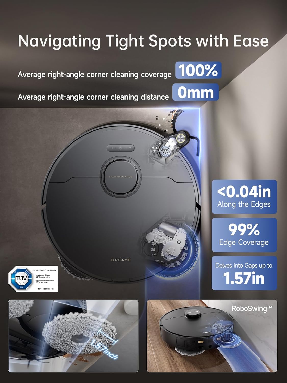 جارو رباتیک شیائومی دریم مدل X40 Ultra 10 Robotic Vacuum Cleaner Model X40 Ultra