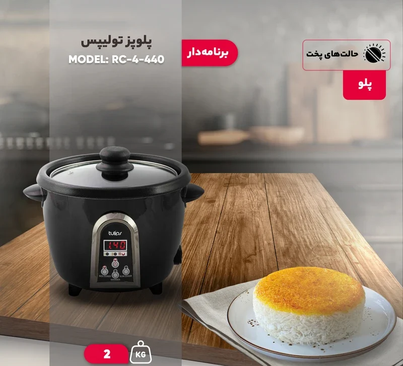 پلوپز تولیپس مدل RC-440-4 2 پلوپز تولیپس مدل RC-440-4