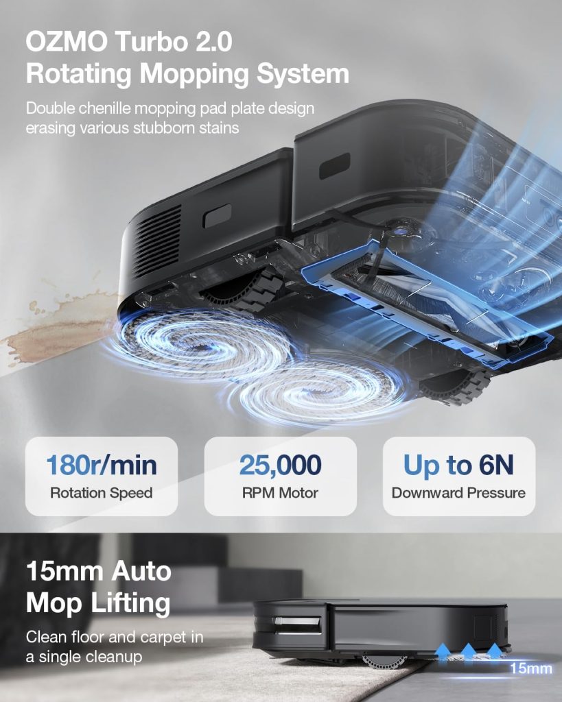 جارو رباتیک اکووکس مدل DEEBOT X2 OMNI 15 Ecovacs Robotic Vacuum Cleaner Model DEEBOT X2 OMNI
