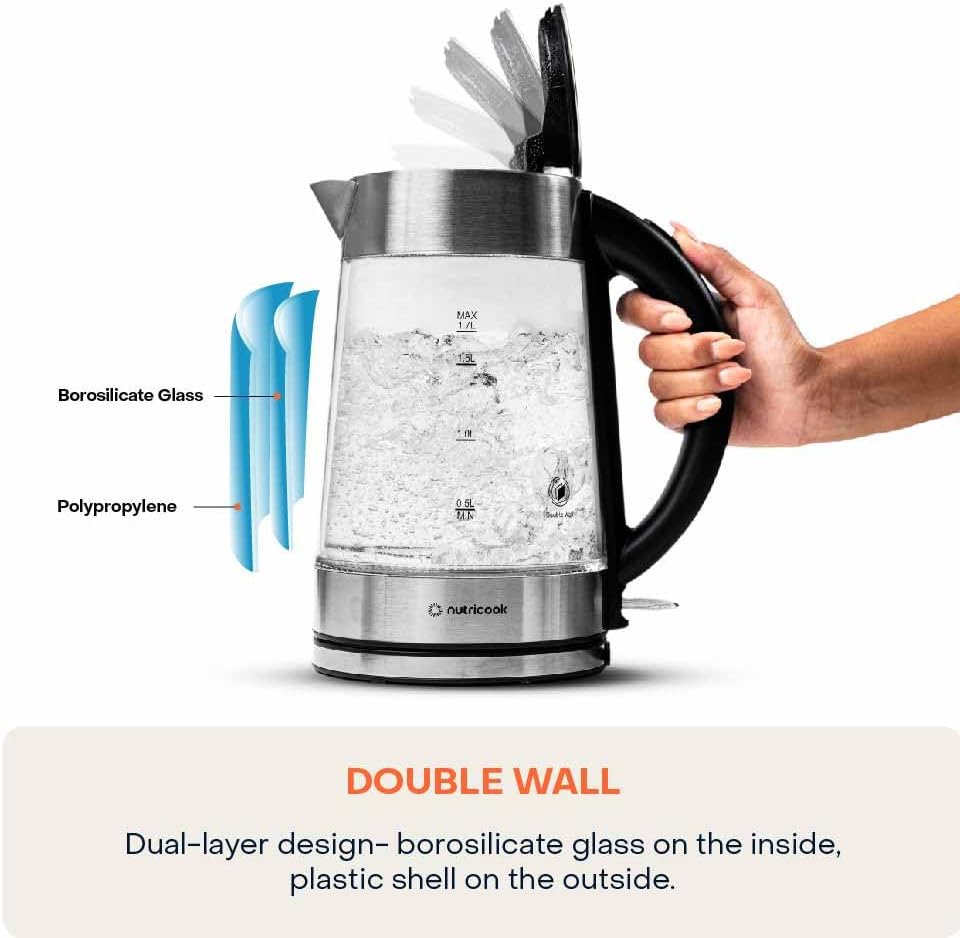 کتری برقی نوتریکوک مدل NC-GK100 7 Nutricook Electric Kettle Model NC-GK100