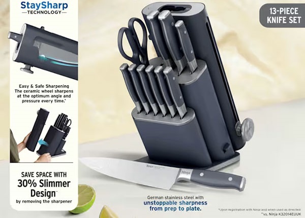 ست چاقو 13 پارچه نینجا مدل NK32013 6 Ninja 13-Piece Knife Set