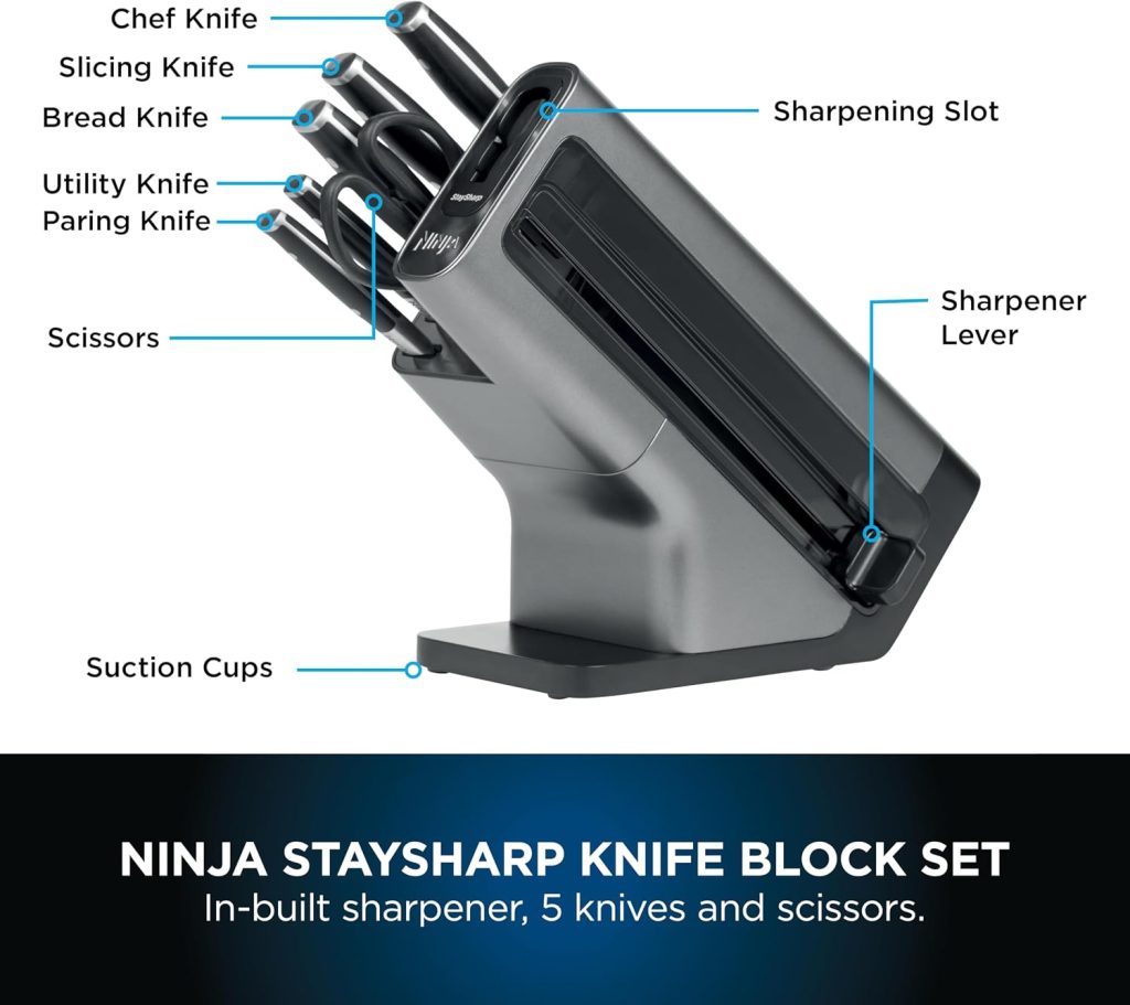 سرویس چاقو 5 پارچه نینجا مدل K32005 17 Ninja 5-Piece Knife Set K32005