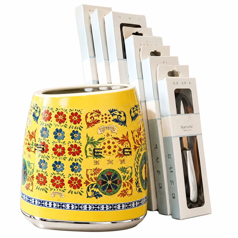 چاقو آشپزخانه 7 پارچه اسمگ مدل Dolce & Gabbana 3 7-Piece Kitchen Knife Set – Dolce & Gabbana Edition