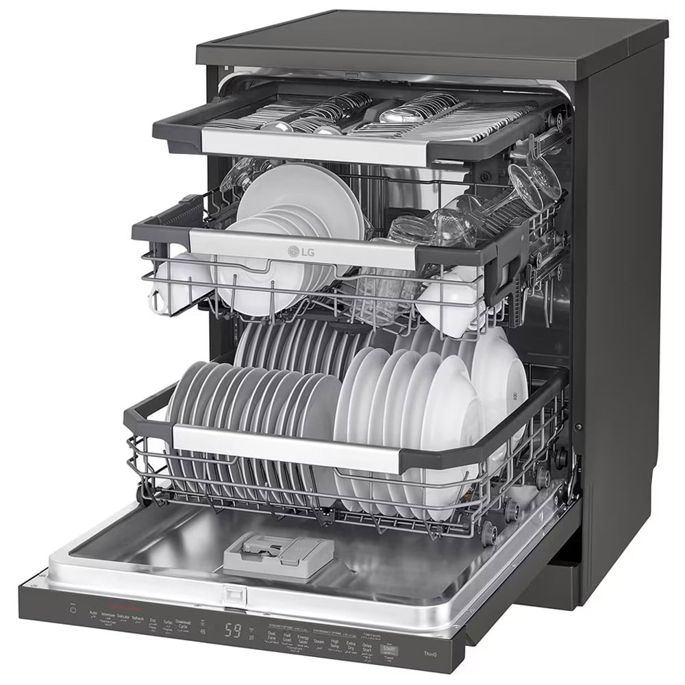 ماشین ظرفشویی ال جی DFC335HD 8 ماشین ظرفشویی 14 نفره ال جی DFC335HD
