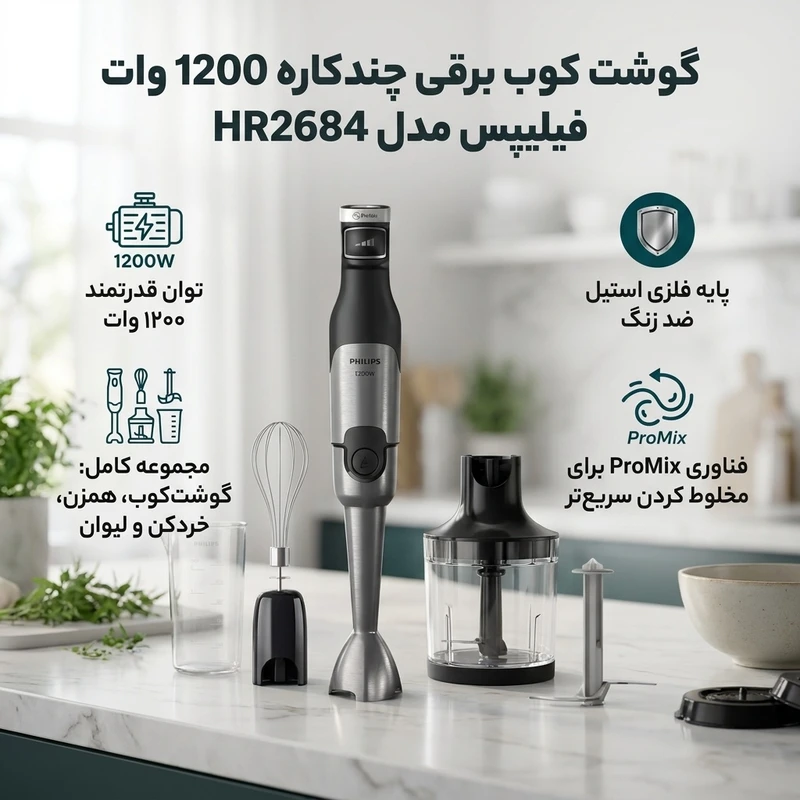 گوشت کوب برقی فیلیپس مدل HR2684 3 Philips