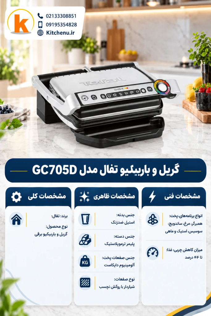 Tefal Grill and Barbecue GC705D